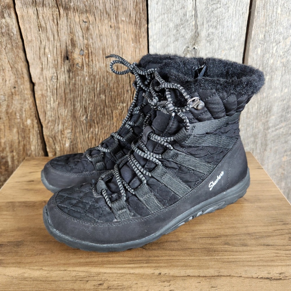 Skechers Women's Reggae Fest Moro Rock quilted ankle boots